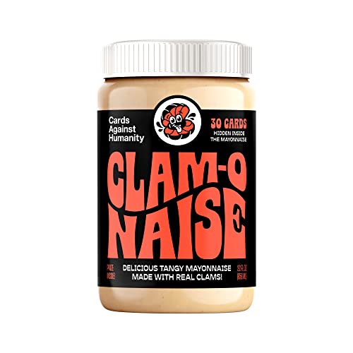 Cards Against Humanity Clam-O-Naise® • A Pack About Clams Hidden Inside a jar of Tangy Clam-Flavored Mayonnaise
