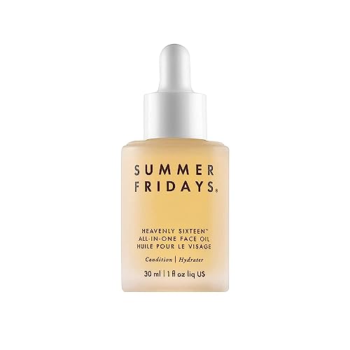 Summer Fridays Heavenly Sixteen All-In-One Face Oil - Hydrating Facial Oil with a Restorative Blend of 16 Non-Comedogenic Oils to Help Condition and Plump Skin (1 Fl Oz)