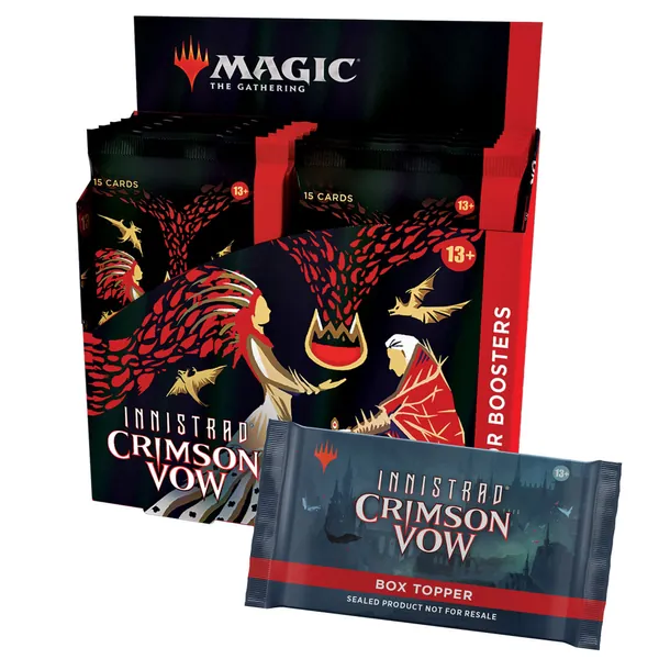 Magic: The Gathering Innistrad: Crimson Vow Collector Booster Box, 12 Packs & Box Topper