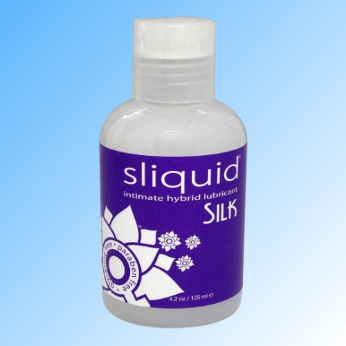 Sliquid SILK Non-Staining Silicone & Water-Based Lubricant - 4.2oz Bottle