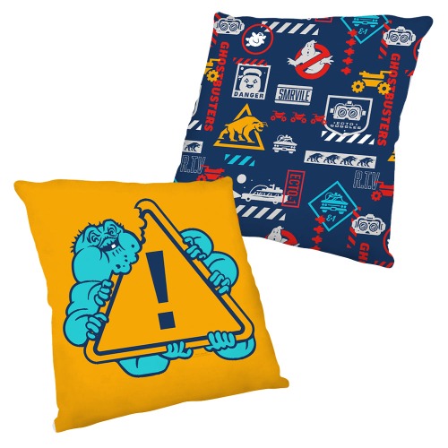 Ghostbusters Afterlife Caution Munchin Pillow