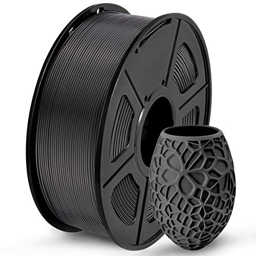 PLA 3D Printer Filament, SUNLU Neatly Wound PLA Filament 1.75mm Dimensional Accuracy +/- 0.02mm, Fit Most FDM 3D Printers, Good Vacuum Packaging Consumables, 1kg Spool (2.2lbs), 330 Meters, PLA Black - 1kg Pla Black