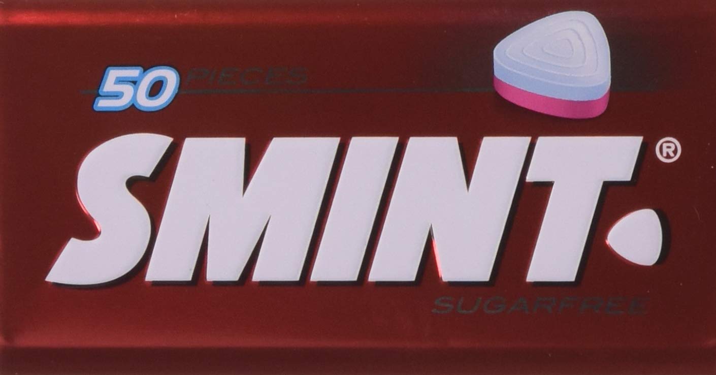 Smint XXL - 50 Sugar Free Strawberry Mints Tin (Pack of 12)
