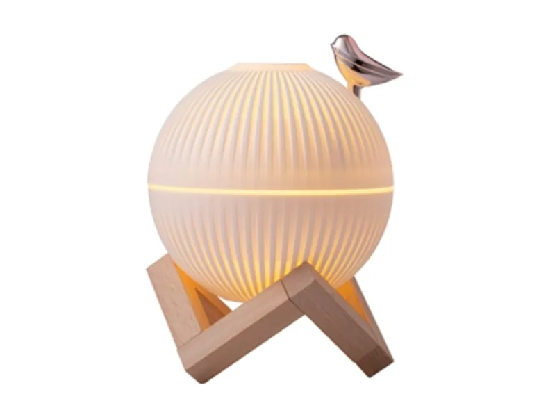 Humidificador 330ml com Lâmpada Led Quente para Casa Quarto Infantil Mini Difusor de Aroma