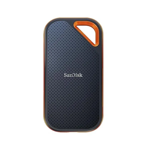 SanDisk 4TB Extreme PRO Portable SSD - Up to 2000MB/s - USB-C, USB 3.2 Gen 2x2, IP65 Water and Dust Resistance, Updated Firmware - External Solid State Drive - SDSSDE81-4T00-G25 - 4TB - SSD