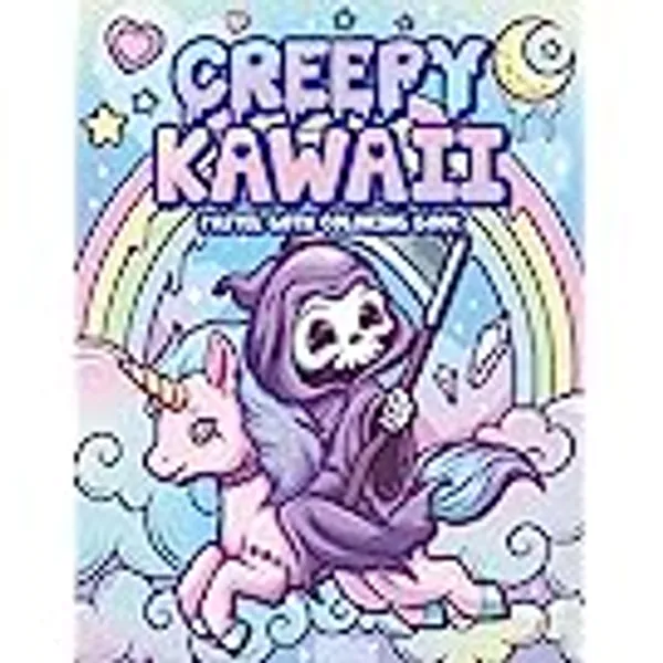Creepy Kawaii Pastel Goth Coloring Book: Cute Horror Spooky Gothic Coloring Pages for Adults (Pastel Goth Coloring Series)