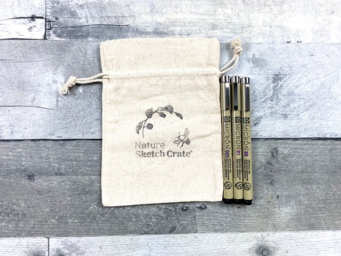 Micron pens: Set of 3 (005, 01 and 08 black Micron pen set) | Default Title