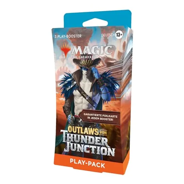 Magic: The Gathering – Outlaws von Thunder Junction Play-Booster 3er-Packung (42 Magic-Karten) (deutsche Version) - Play Booster 3 Pack