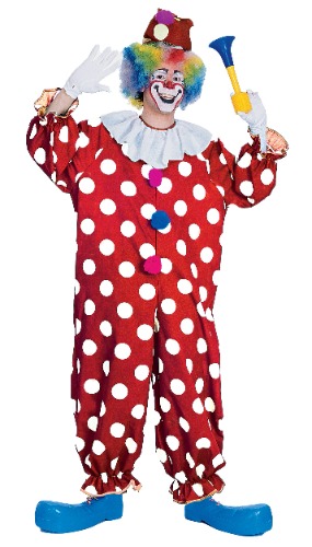 Rubie's Adult Dotted Clown Fancy Dress Costume