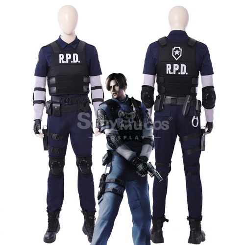 【In Stock】Game Resident Evil 2 Remake Cosplay Leon Cosplay Costume - XXL