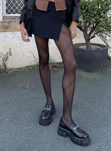 The Tea Stockings | One Size / Black