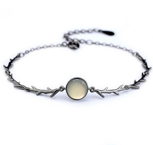 'Moonlight Guidance' Silver Branch Bracelet