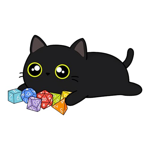 YUNEX 5.1 Inch Creative Cat Lay Down Car Stickers Cartoon Window Laptop Motorcycle Trunk Bike Car Door Campervan Bumper Fuel Tank Cap Decals Waterproof (C) - C