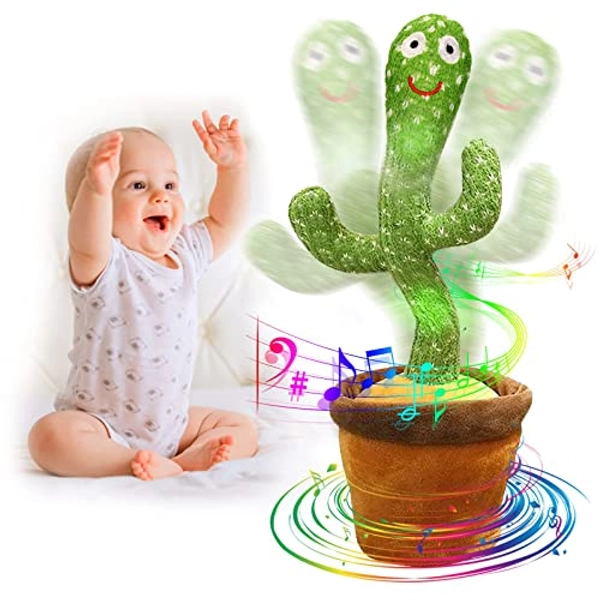seOSTO Cactus Qui Danse, Cactus Chantant Cactus Qui Danse et Répète Cactus Parlant Dancing Cactus Peluche Cactus, Cactus Qui Repete Ce Qu on Dit