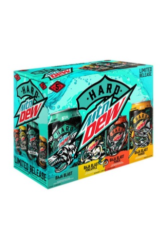 Hard Mtn Dew Hard Seltzer Baja Blast Variety 12Pk