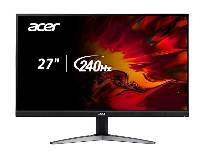 Acer Nitro 27" WQHD 2560 x 1440 PC Gaming Monitor | AMD FreeSync Premium | Up to 240Hz Refresh | Up to 0.5ms HDR350 | DCI-P3 90% | 1 x Display Port 1.4 & 2 x HDMI 2.1 | KG271U Xbmiipx - 27-inch