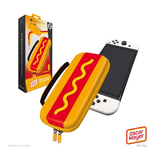 Hyperkin Limited Edition Official Oscar Mayer EVA Hard Shell Console, Travel Carrying Case – Officially Licensed - For Nintendo Switch® OLED Model/Nintendo Switch Lite®/Nintendo Switch® (Hot Dog)