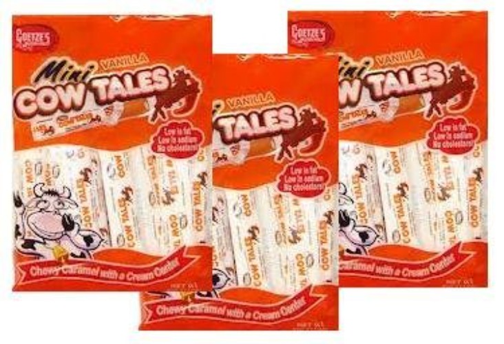 Goetze's Mini Vanilla Cow Tales, 4 Ounce Bag (Pack of 3) - Vanilla 4 Ounce (Pack of 3)