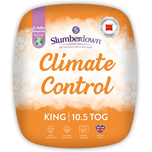 Slumberdown Climate Control King Size Duvet 10.5 Tog All Year Round Duvet King Size Bed - 4.5 TOG Double Bed