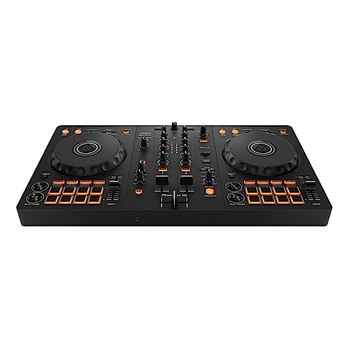 Pioneer DJ DDJ-FLX4 2 Channel - 8 Performance Pads - Rekordbox and Serato Software Included - USB Powered - DJ Mixer System With 2 Decks - Graphite