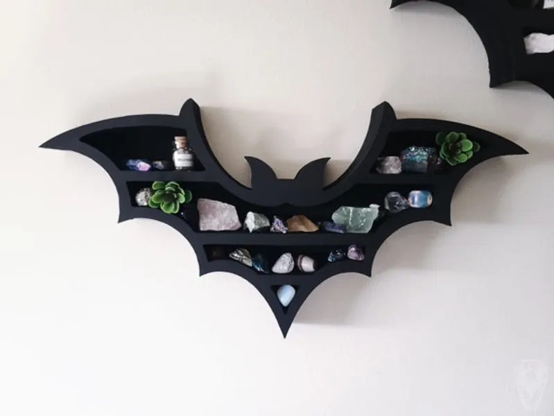Bat Crystal Shelf small Version ready to Hang  Crystal | Etsy
