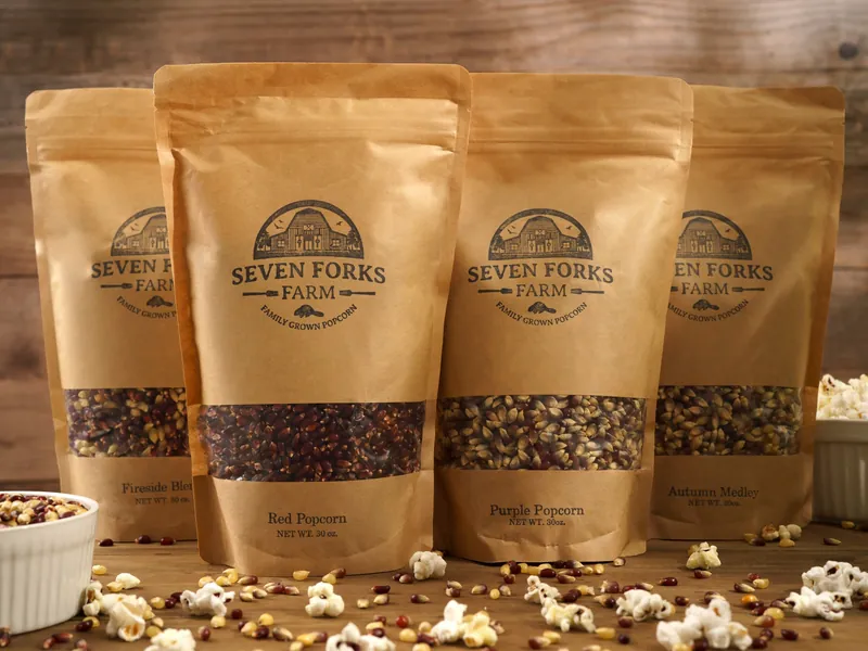 4 Pack-One of Each of Our Delicious Popcorn Offerings