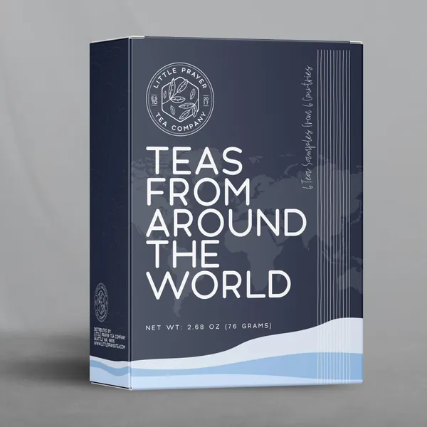 Tea Samples From Around The World - Teas From Ecuador - India - Japan - Africa - China and Morocco - Loose Leaf Tea Sampler - Tea Gift Set
