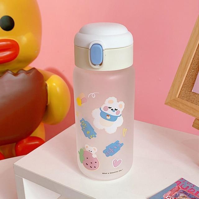 Lucky Bear Water Bottle - White Bunny