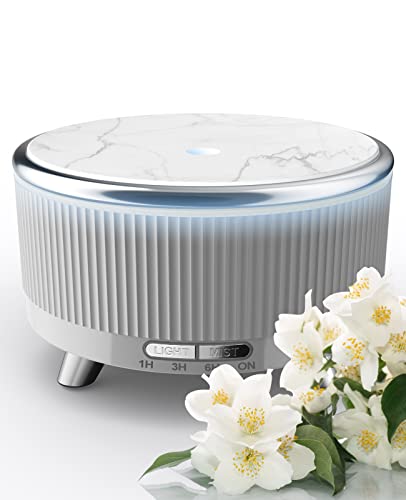 Diffusers for Essential Oils Large Room, 500ml Aromatherapy Diffuser，7 Colors Changed - Grey