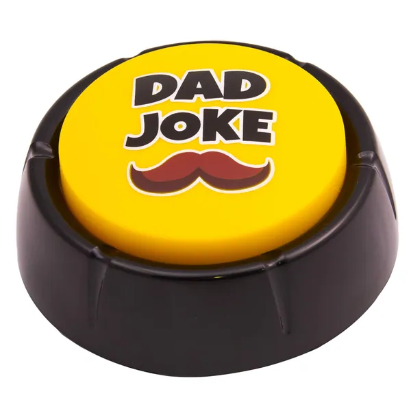 Dad Joke Button | A Gift for Fathers with 50+ Funny Dad Jokes | Novelty Talking Button Present - 