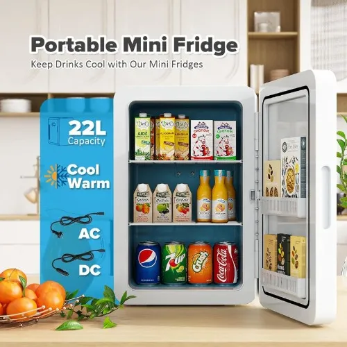 mini fridge for all my snacks :3