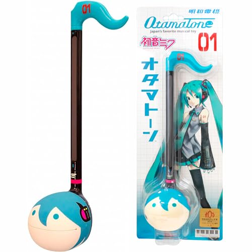 Otamatone Hatsune Miku Vocaloid [Officially Licensed] Japanese Character Electronic Musical Instrument Portable Synthesizer from Japan Maywa Denki for Children Kids and Adults Gift - Hatsune Miku