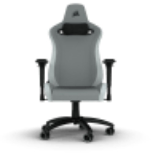 TC200 Gaming Chair – Soft Fabric – Light Grey/White