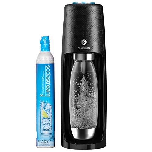SodaStream Fizzi One Touch, Sparkling Water Maker, Black - Sparkling Water Maker - Black