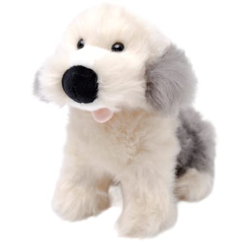 Yangogle Realistic Old English Sheepdog, Soft Cuddly Dog Toy, Dog Plush Stuffed Animals Gifts for Kids, Teens, Adults 10 Inches - Old English Sheepdog