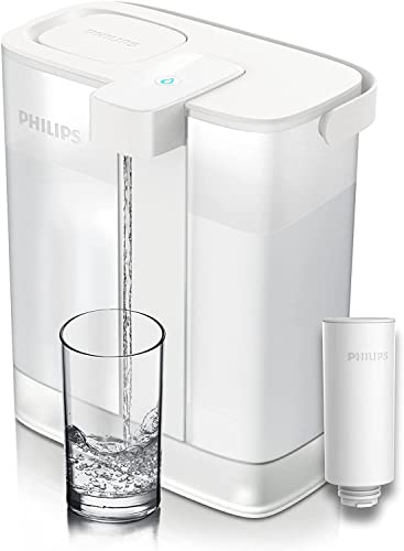 Philips Water Instant Water Filter - 3L Capacity, 1L/min Fast Flow, USB-C Rechargable - Instant pitcher