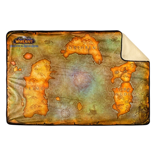 World of Warcraft Wrath of the Lich King Map Sherpa Blanket | Default Title
