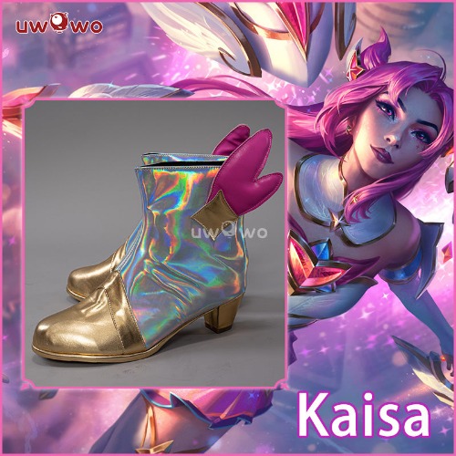 Uwowo League of Legends/LOL Costume Star Guardian Kai'Sa SG Kaisa Cosplay Shoes Boots - 39
