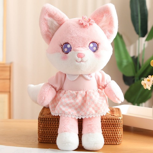 Wildly Adorable Fox Plushies (2 COLORS, 3 SIZES) - Pink / 14" / 35 cm