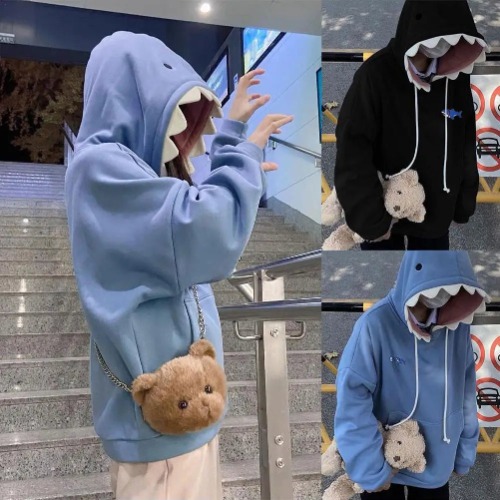 Shark Hoodie - Blue / 3XL