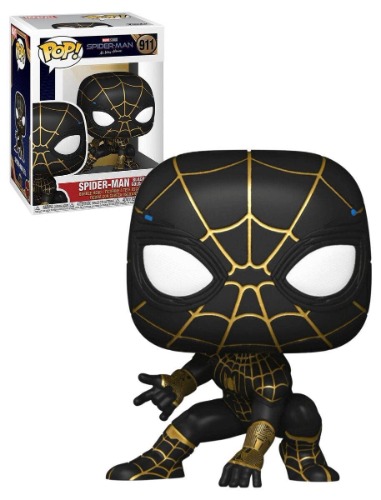 Funko PoP! Spider-Man No Way Home - Spider-Man Vinyl Figure, 3.75-Inch Height, Black/Gold