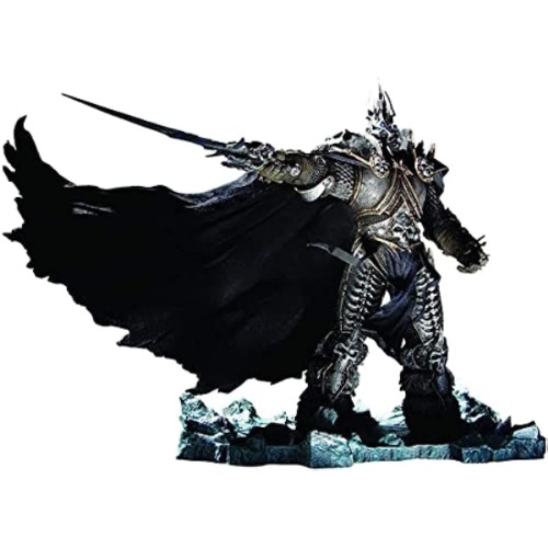 World of Warcraft Figures, Arthas Menethil Figure Statue 21cm/8.3inch Le Roi Lich PVC Character Cosplay Figurine Anime Collection Ornaments