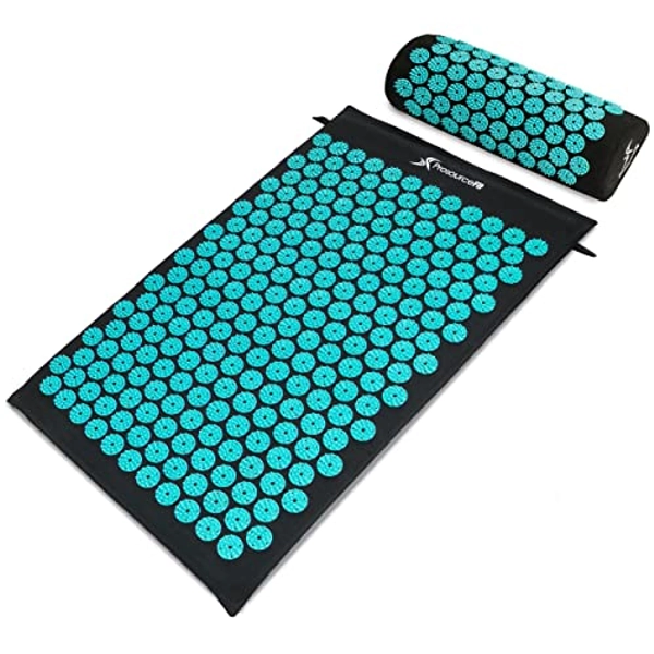 ProsourceFit Acupressure Mat and Pillow Set for Back/Neck Pain Relief and Muscle Relaxation