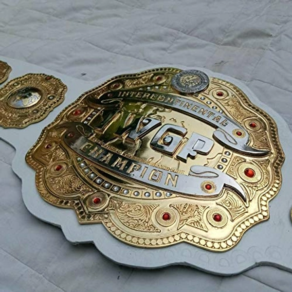 IWGP INTERCONTINETAL CHAMPION WRESTLING REPLICA BELT ADULT SIZE.