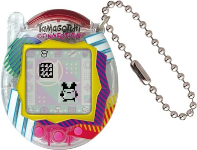 Bandai Tamagotchi Connection Digital Pet Clear Retro Shell | Tamagotchi Virtual Pet Electronic Toy With Infra-Red Connection For Shared Fun | Kids Toys For Girls And Boys Are Great Japanese Gifts - Clear Retro