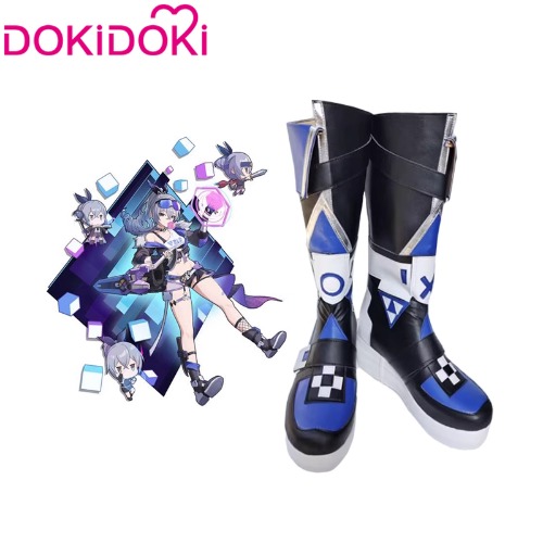 【In Stock】DokiDoki Game Honkai: Star Rail Cosplay Silver Wolf Shoes | EU37