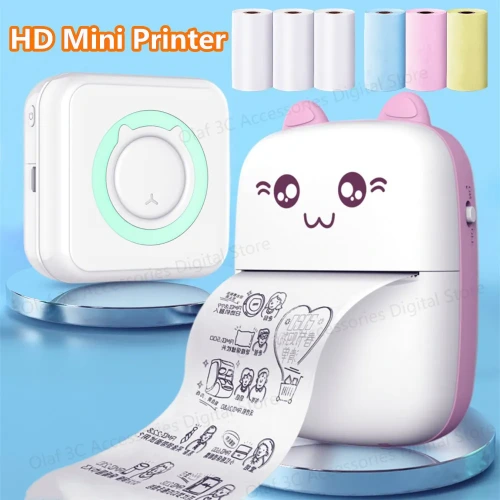 Meow Wireless Mini Printer (+3 pcs)