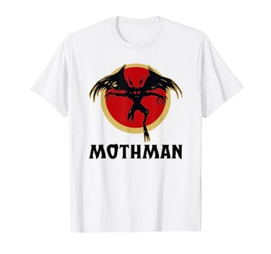 Mothman, Cryptid Folklore Cryptozoology Mothman T-Shirt - Youth - Heather Grey - Large