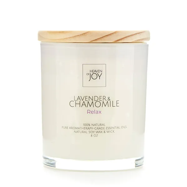 Lavender & Chamomile Candle | 100% Natural by Heaven Of Joy