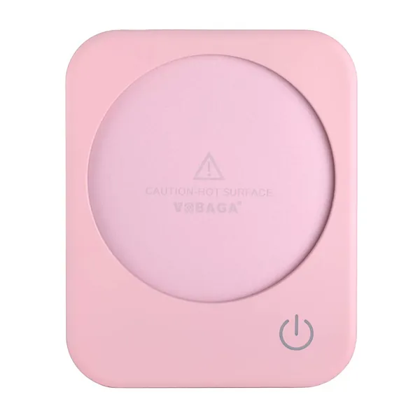 Coffee Mug Warmer, VOBAGA 4 Hours Auto Shut-Off Coffee Warmer Plate for Office Home Desk Use with 3 Temperature Settings, Electric Cup Warmer for Cocoa,Tea, Milk, Water, Pink (No Cup) - Pink